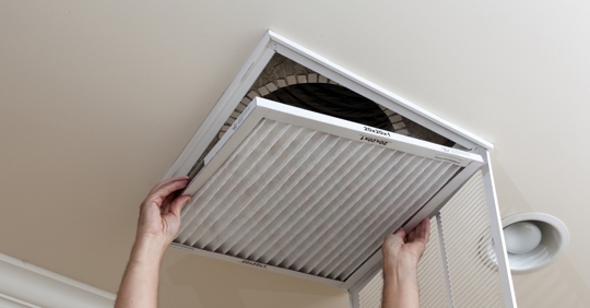 Replacing HVAC filter
